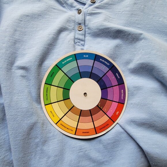 Denim Co QVC Womens Top 2X Plus Short Sleeve Blue Cotton Blend BLU69E - Picture 6 of 8